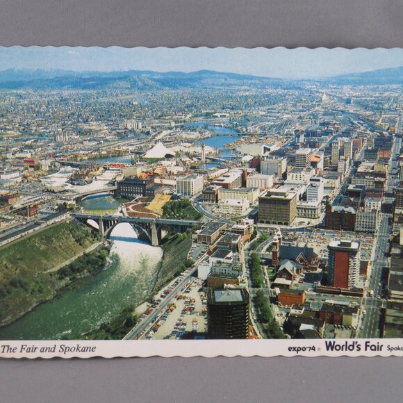 Vintage Postcard - Expo 1974 Spokane City Photo - Continental Card - Picture 1 of 4